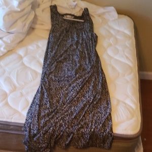 Printed Black and White Dress